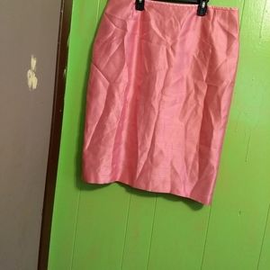 Le Suit Pink Pencil Skirt